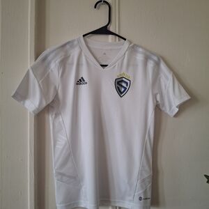 Adidas Kids White Short Sleeve Soccer Jersey